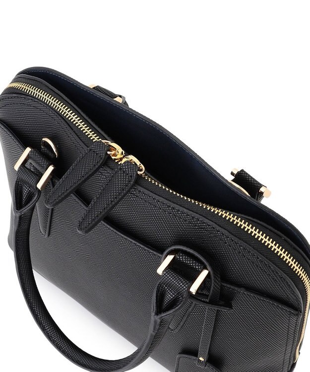 23区 ブガッティ型 2WAY ハンドバッグ ブラック系