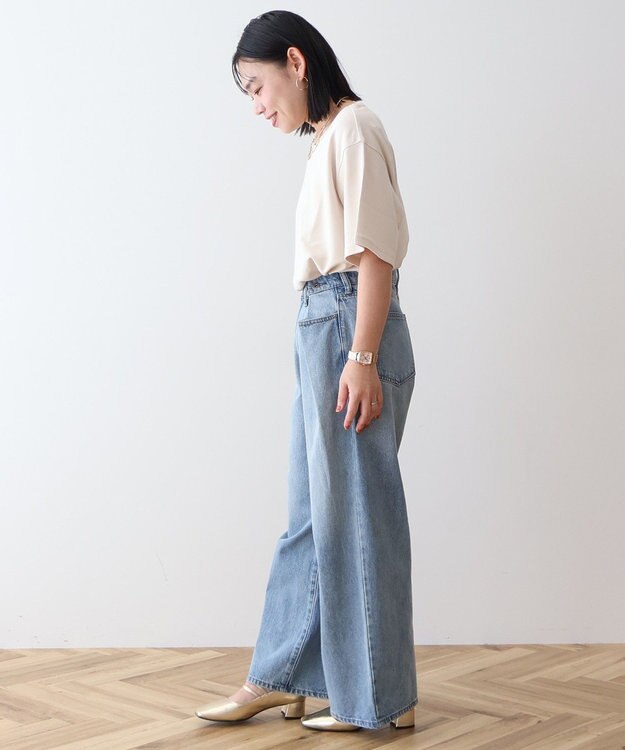 AMERICAN HOLIC バックスリットＴシャツ Light Beige