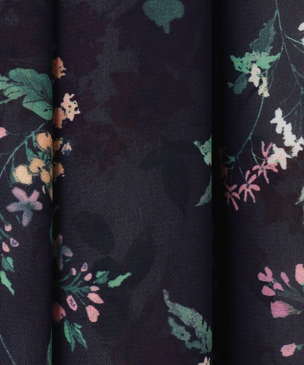 TOCCA 【洗える！】WATERCOLOR HARMONY ロングドレス ネイビー系