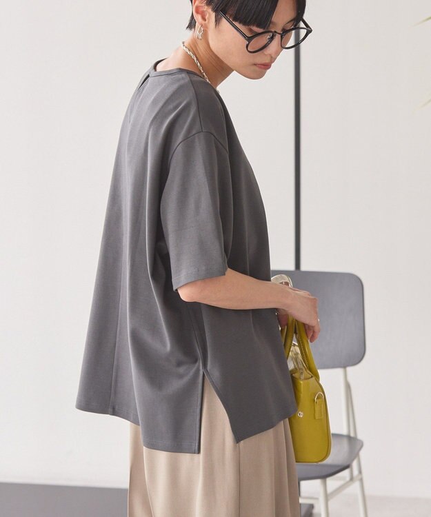 AMERICAN HOLIC バックスリットＴシャツ Charcoal Gray