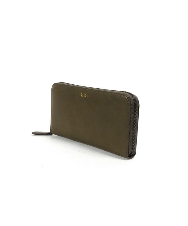 PELLE BORSA ハニカムラウンド長財布 Bark Goods バークグッズ 4832 カーキ