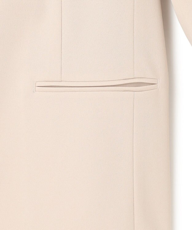 UNFILO BEAUTY MOVE ボタン付き ノーカラージャケット アイボリー