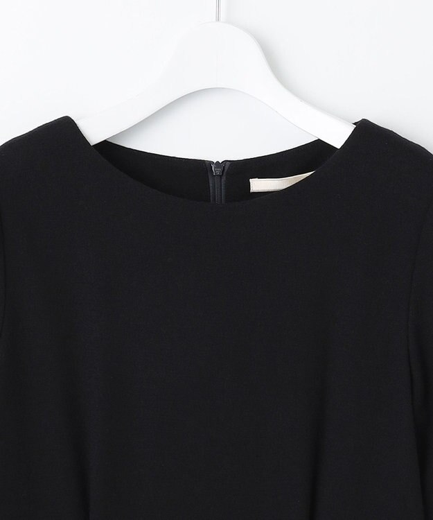 自由区 【セット可】ウールジャージー ワンピース ネイビー系