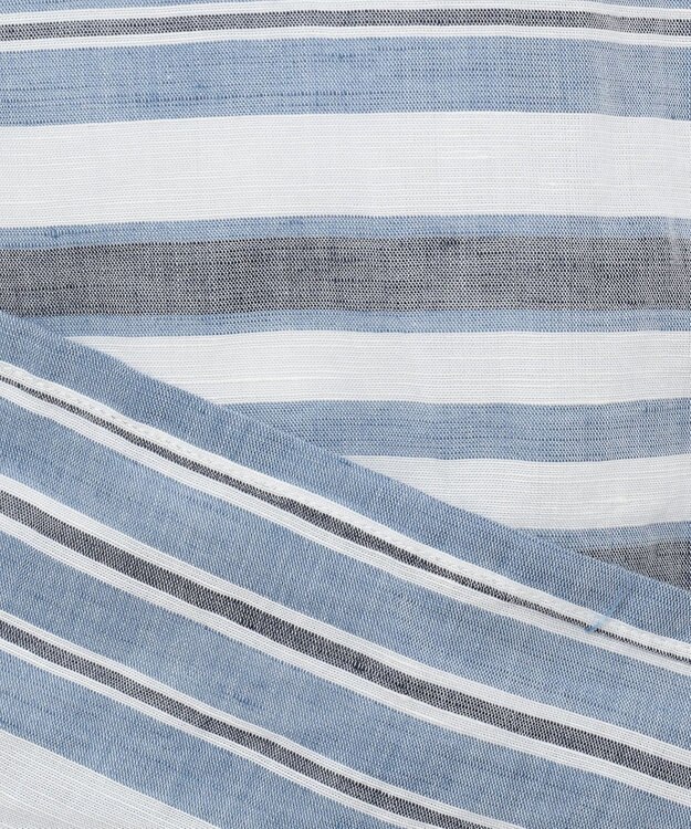 JOSEPH ABBOUD MOUNTAIN 【SPACE】OGビッグボーダー シャツ サックスブルー系2