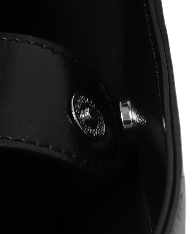 WEGO プレートデザインハトメバッグ ブラック