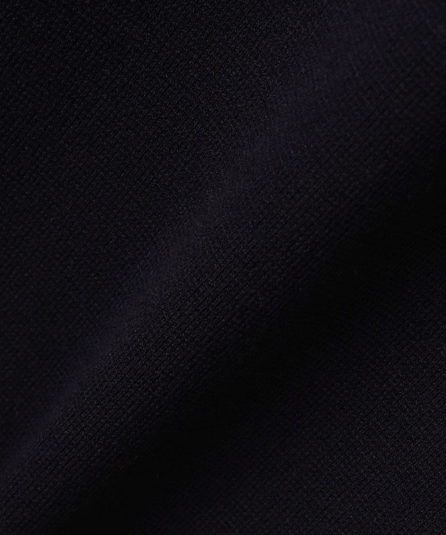 23区 S 【洗える/吊り干しOK】ヴィスコースストレッチ レース襟 ワンピース ネイビー系