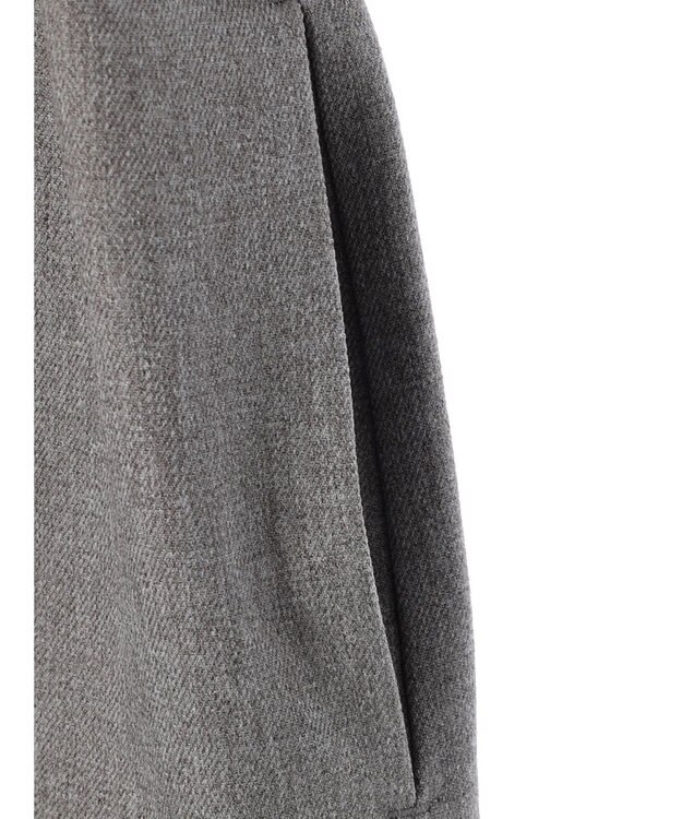 Green Parks ハイスペック共布リボン付ジャンスカ Gray Mixture