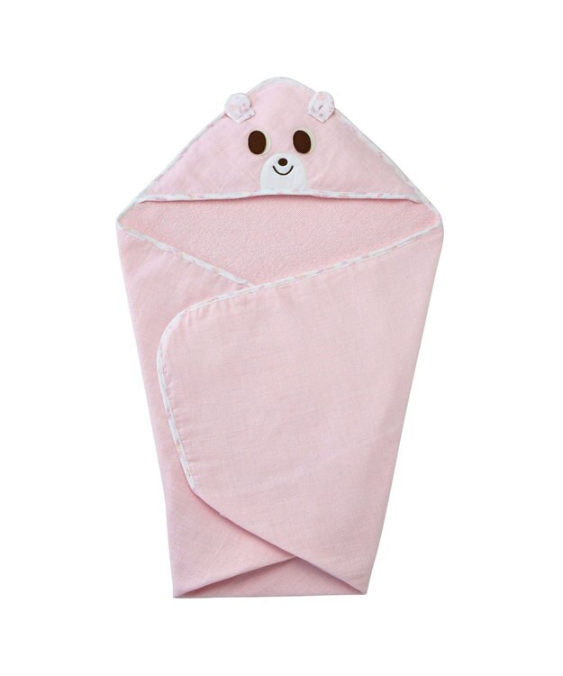 MIKI HOUSE HOT BISCUITS ベビーバスタオル ピンク