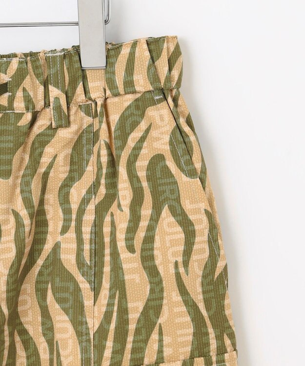 PW CIRCULUS 【MEN】ストライプカモフラ メッシュポケットショーツ ゴルフ カーキ系5