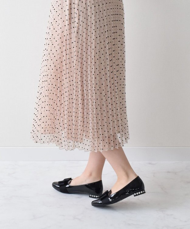 Bridget Birkin 【Bridget Birkin】ガーリーリボンローファー ブラックエナメル