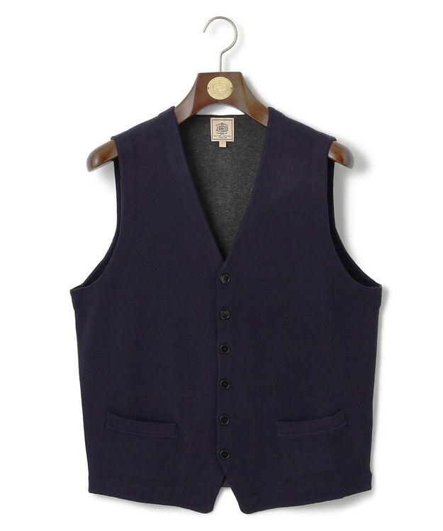 J.PRESS MEN 【ストレッチ性 / イージーケア】【FLEX YARN】ハイゲージニットベスト ネイビー系7