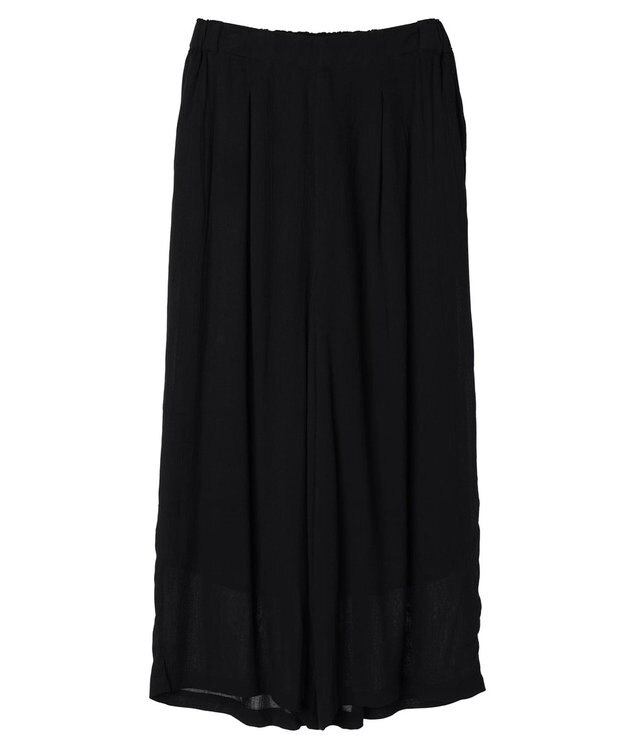 earth music&ecology レーヨンクレープイージーパンツ Black