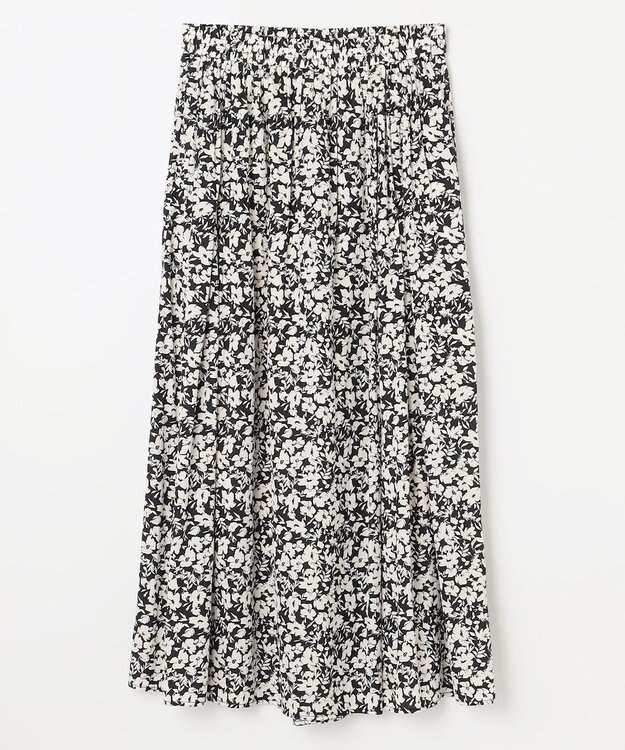 ANY 【ウエストゴム】ラップギャザースカーチョ フラワー