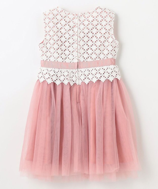 組曲 KIDS 【110-140㎝】フラワーレース ドレス ピンク系