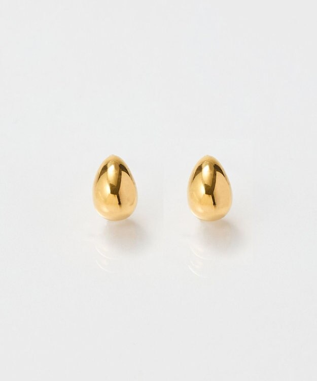 Phoebe 【金属アレルギー対応】プックリハーフフープミニピアス　ゴールド/サージカルステンレス ゴールド