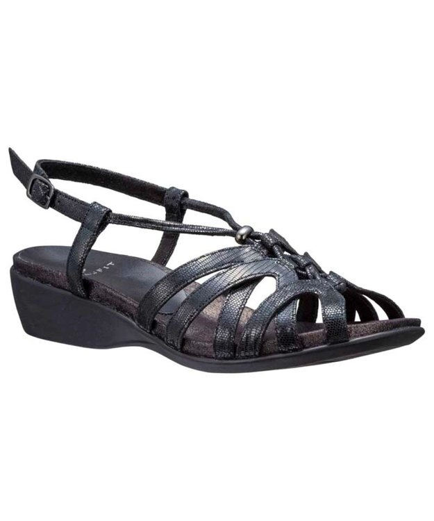 REGAL FOOT COMMUNITY 【ビューフィット】A70Y モールドサンダル ブラック型押