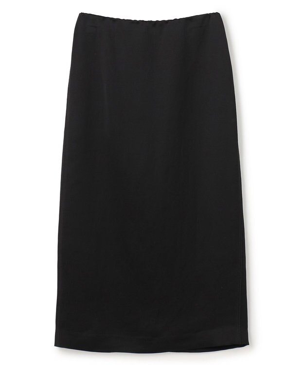 BEIGE， CASSITER / リネンブレンド サテンスカート Black