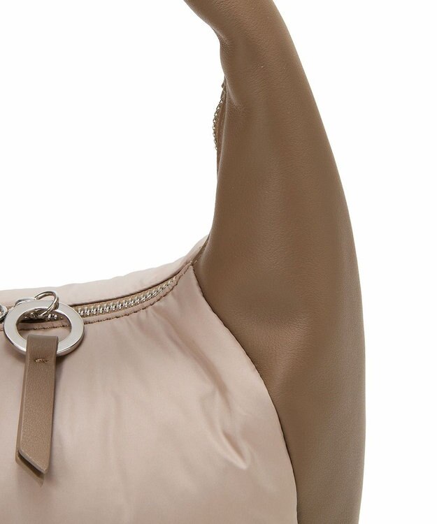 TOPKAPI 【TREASURE TOPKAPI】スムースレザー コンビ 2way ショルダー バッグ グレージュ