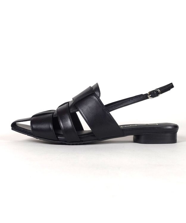 Dominic3 レザー グルカサンダル ブラック
