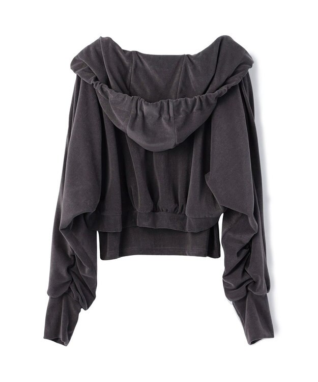 GRACE CONTINENTAL ルーズパーカーsetトップ チャコール