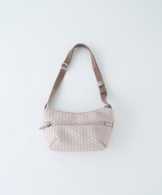 MIYABIYA LAQUOH【撥水加工】篭目柄エンボスボンディングショルダー ライトグレー