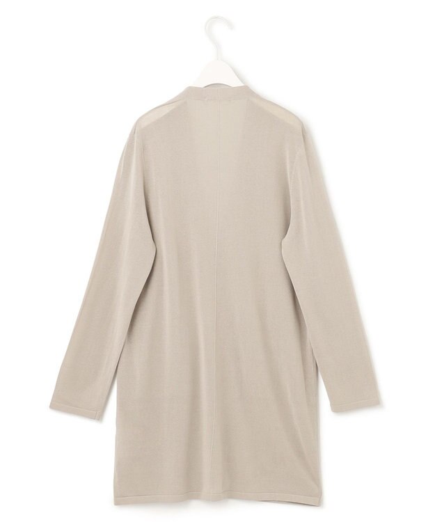 ICB 【洗える】 ドライコットンアセテート ニットジャケット ライトオリーブ系