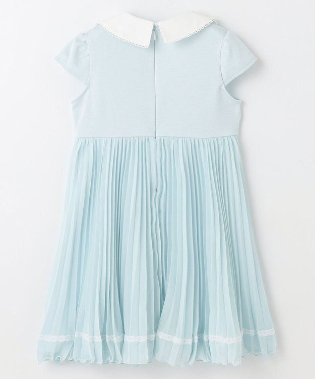 ANY KIDS 【2点セット】ジャケット＋シフォンプリーツワンピース サックスブルー