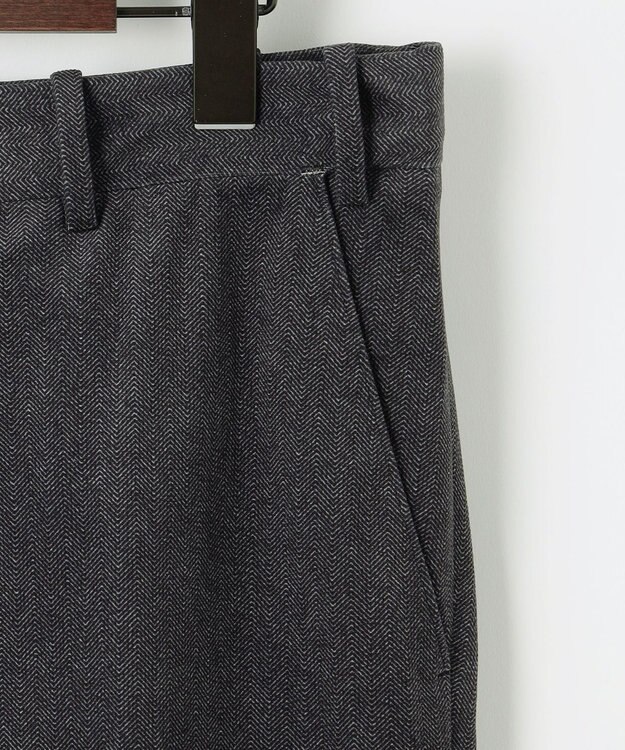 JOSEPH ABBOUD 【軽量/ストレッチ/スウェードタッチ】トリコットコーデュロイ パンツ グレー系