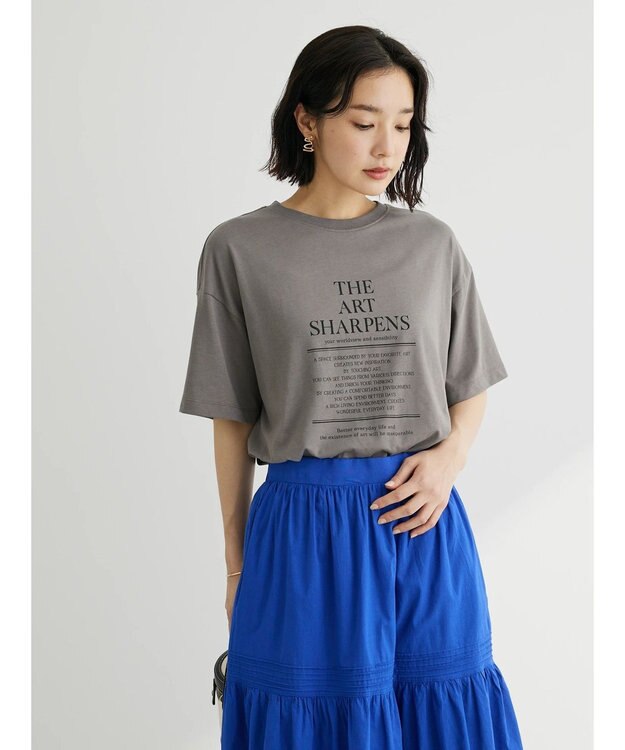 Green Parks 表紙風ロゴボックスＴシャツ Gray