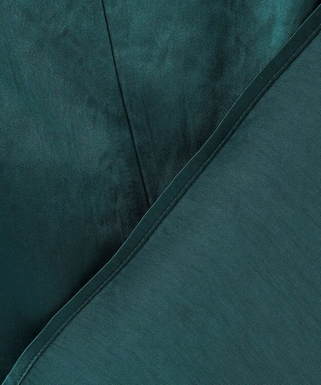 uncrave アセテートヴィンテージサテン キャミソールブラウス ダークグリーン