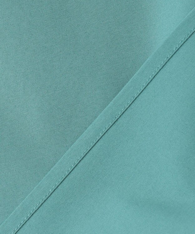 ICB L 【洗える】 タイプライタージャージーコンビ プルオーバー セルリアン系