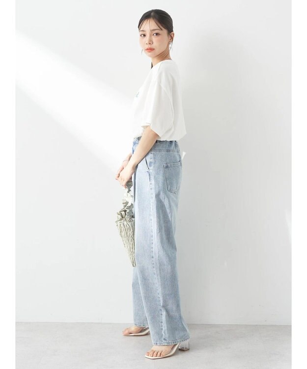 earth music&ecology ロゴソリッドＴシャツ Off White