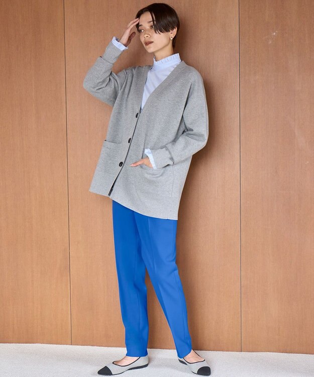 UNFILO スポンジニット カーディガン グレー