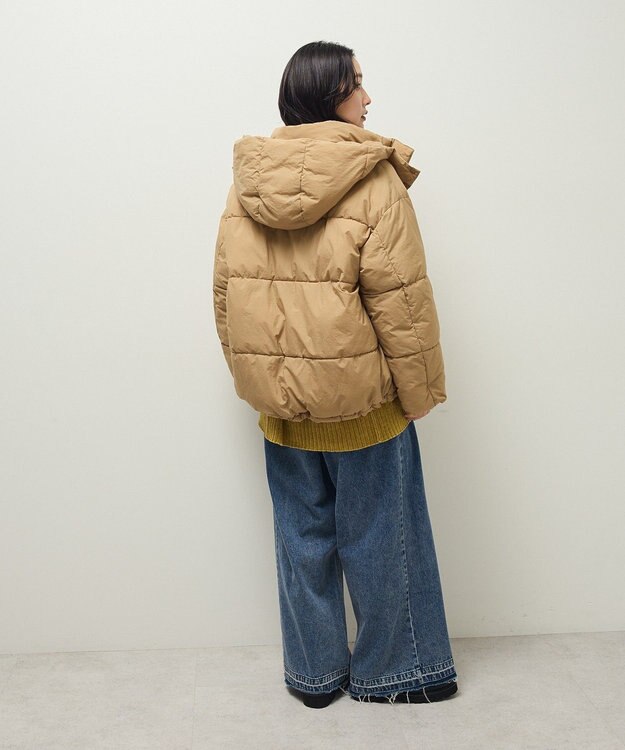 Green Parks ライトファイバーフーディブルゾン Beige