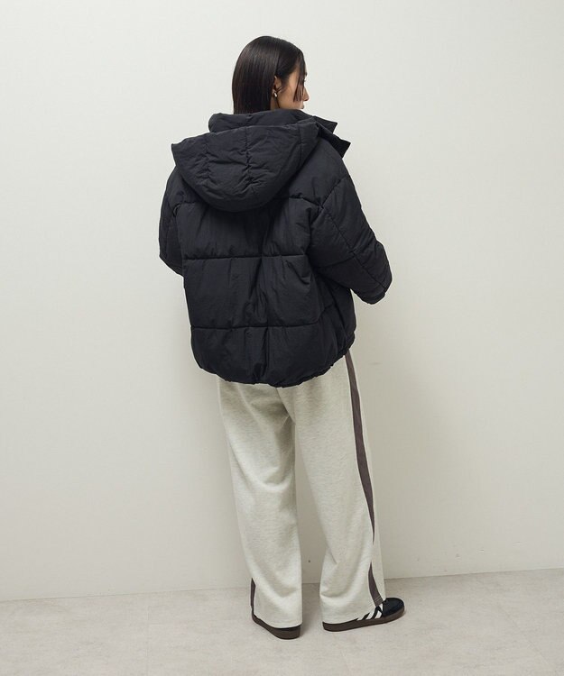 Green Parks ライトファイバーフーディブルゾン Black