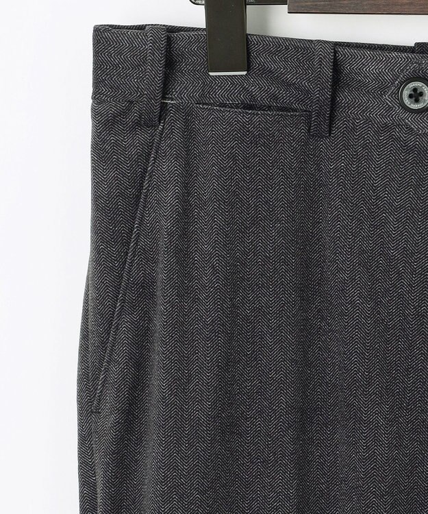 JOSEPH ABBOUD 【軽量/ストレッチ/スウェードタッチ】トリコットコーデュロイ パンツ グレー系
