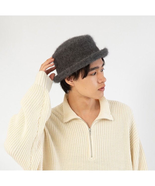 林八百吉商店 Jin no beat shi te cassie シャギー平天セーラー グレー杢