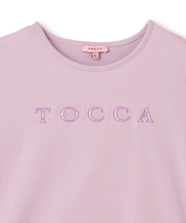 TOCCA 【洗える！】TOCCA PATCHWORK LOGO TEE Tシャツ ピンク系