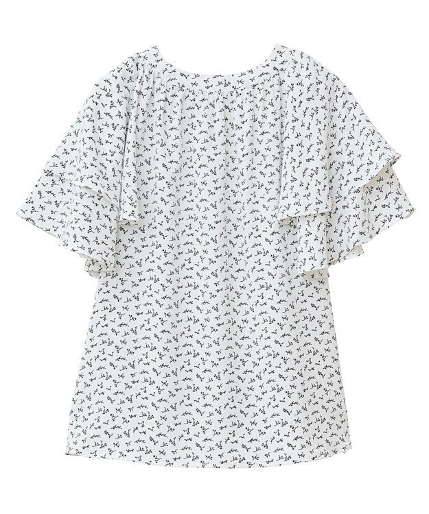 earth music&ecology ケープブラウス Flower