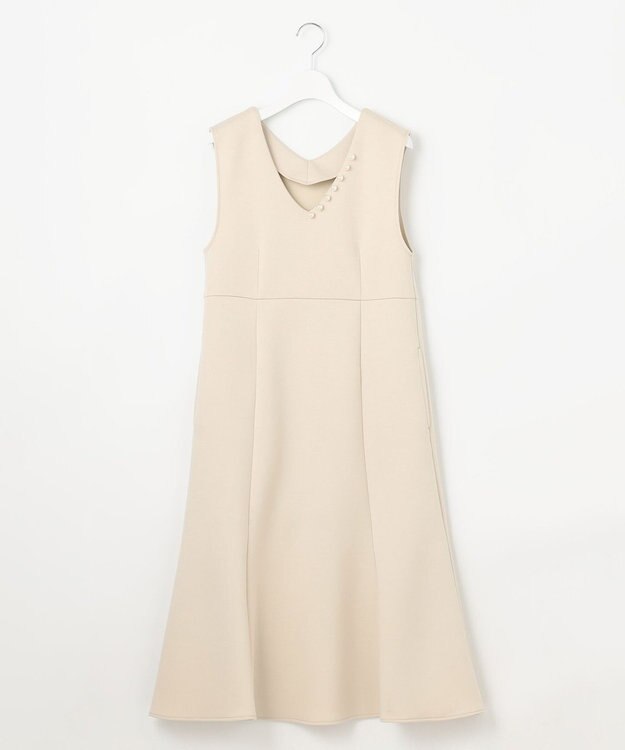 Feroux 【大好評につき今季も登場！】パールポイントダンボール ジャンスカ ベージュ系