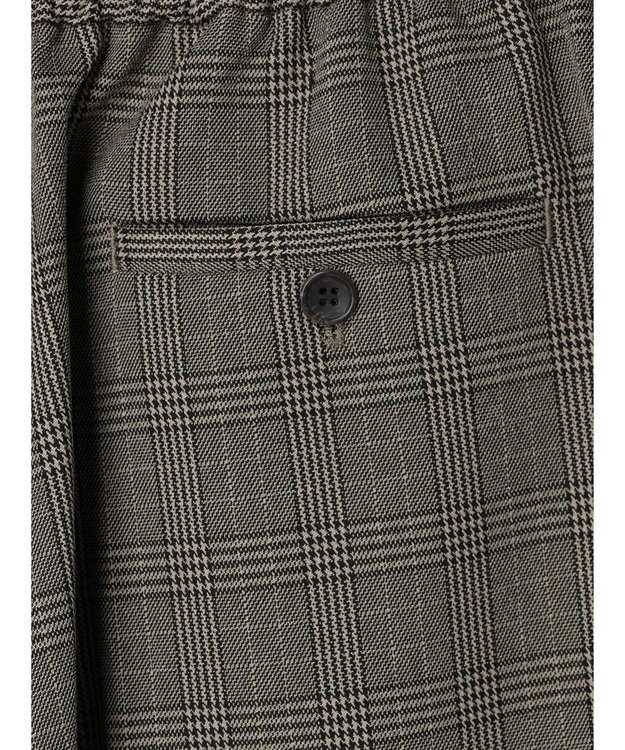 AMERICAN HOLIC ウエストイージーストレートパンツ Check Black