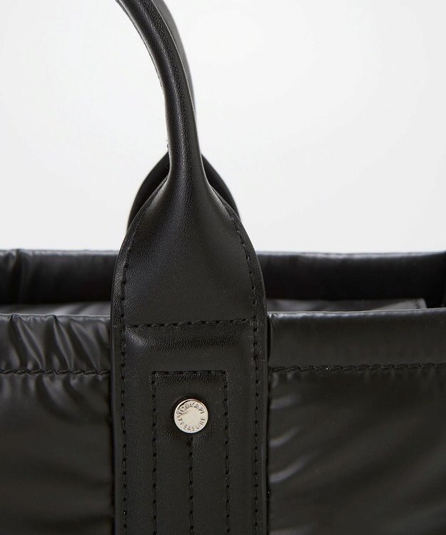 TOPKAPI 【TREASURE TOPKAPI】メタリック パデット ショルダー付 トートバッグ ブラック