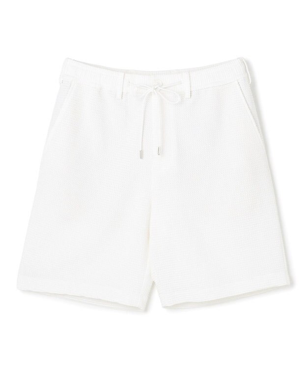 JOSEPH HOMME 【オリジナル素材】 ライトタックジャージー ドロスト付ショートパンツ / BERMUDA ホワイト系