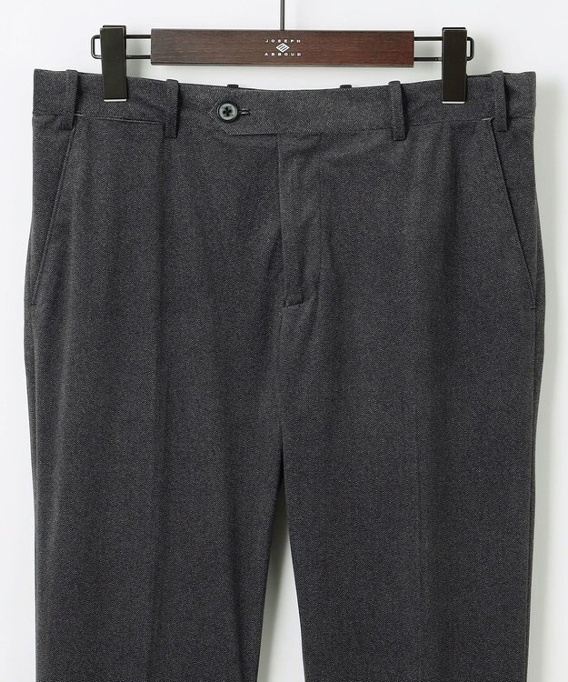 JOSEPH ABBOUD 【軽量/ストレッチ/スウェードタッチ】トリコットコーデュロイ パンツ グレー系