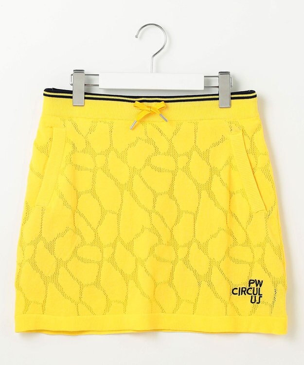 PW CIRCULUS 【WOMEN】ジラフメッシュ スカート ゴルフウェア レディース イエロー系