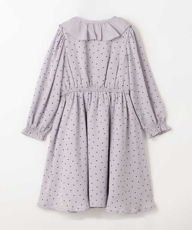 組曲 KIDS 【110-140㎝】キャサリンドット ワンピース ライトグレー系5