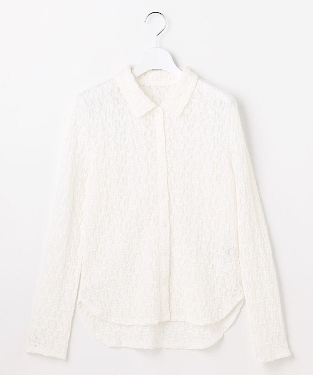 ANY SIS L レース シャツ オフ