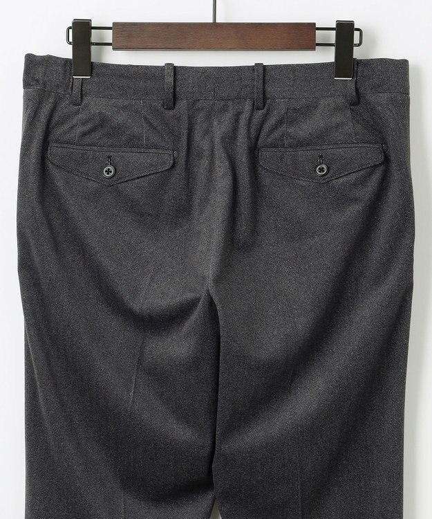 JOSEPH ABBOUD 【軽量/ストレッチ/スウェードタッチ】トリコットコーデュロイ パンツ グレー系