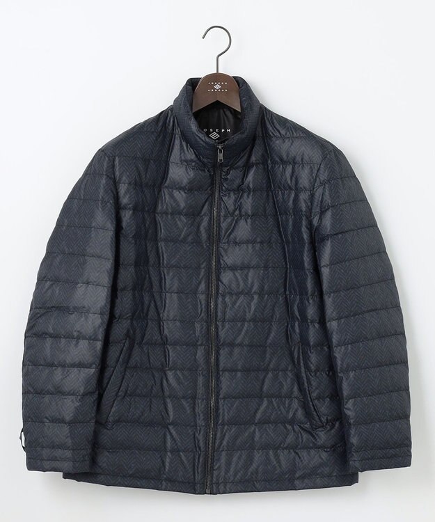 JOSEPH ABBOUD 【3WAY/撥水/INフード/ダウンライナー付】3ハイカウントツイル×パウダータフタ ダウン コート ブラック系