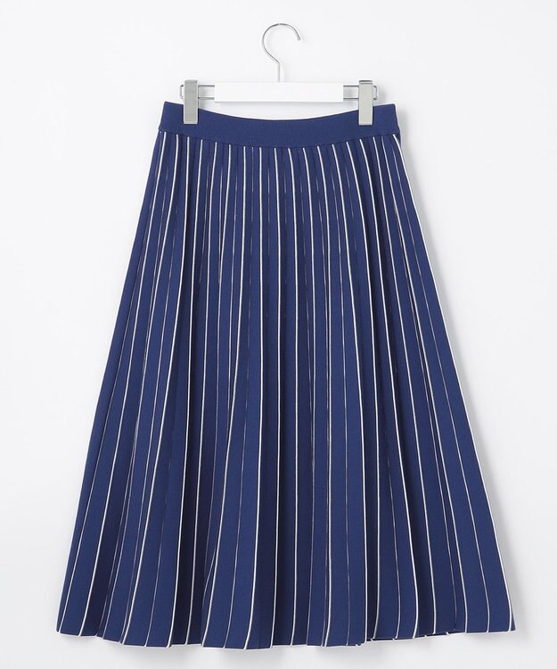 自由区 【洗える/マルチWAY】コットンアセテートニットセットアップ ダルブルー系1